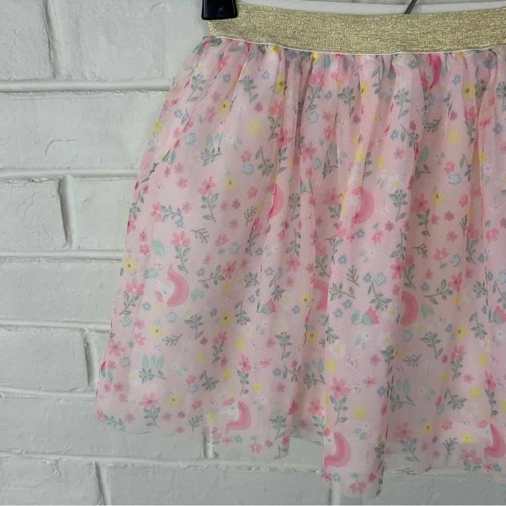 Carter’s Girls Floral Unicorn Tulle Tutu Skirt Size 6/6X